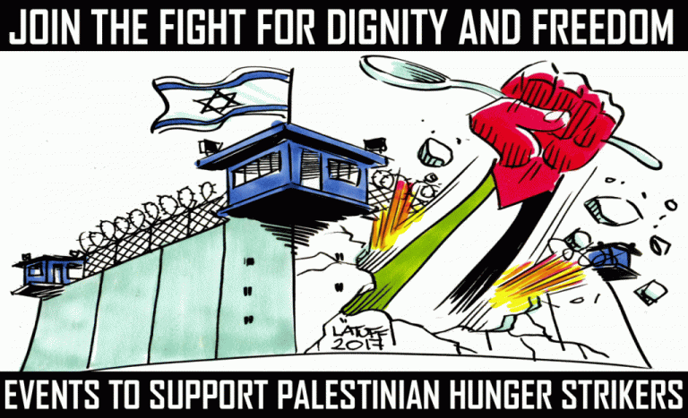 Azioni di solidarietà per il rispetto dei diritti dei detenuti palestinesi. Un appello