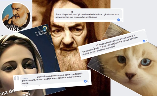 Ritratto dell’odiatore seriale su Facebook. Insulti e minacce tra gattini, torte e Padre Pio