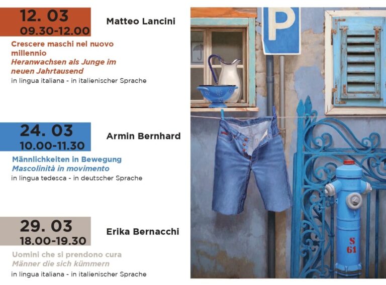 “Educare al maschile?/ Männlich erziehen?”