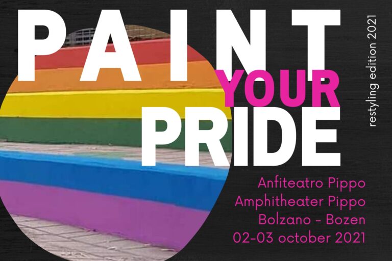 Paint Your Pride – restyling edition, sabato 2 e domenica 3 ottobre 2021, Pippo Foodchillstage Anfiteatro Rainbow