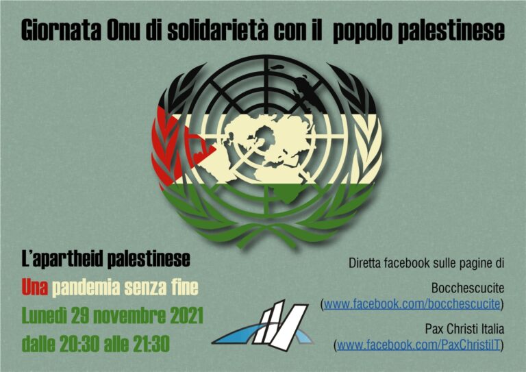 Sabeel alla giornata Onu per la Palestina: “L’apartheid palestinese: una pandemia senza fine”