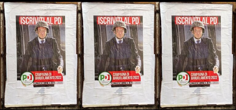 5 novembre: in piazza con i guerrafondai del PD? No grazie!