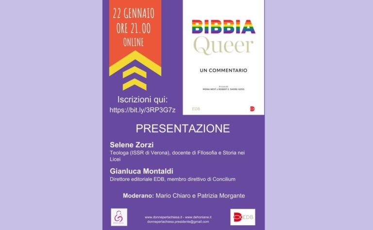 Presentazione online della Bibbia Queer (Donne per la Chiesa)