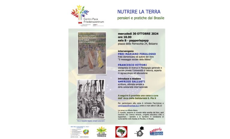 Nutrire la terra: pensieri e pratiche dal Brasile (Bolzano, 30.10.24)